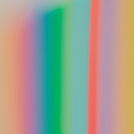 yellow green pink and blue striped